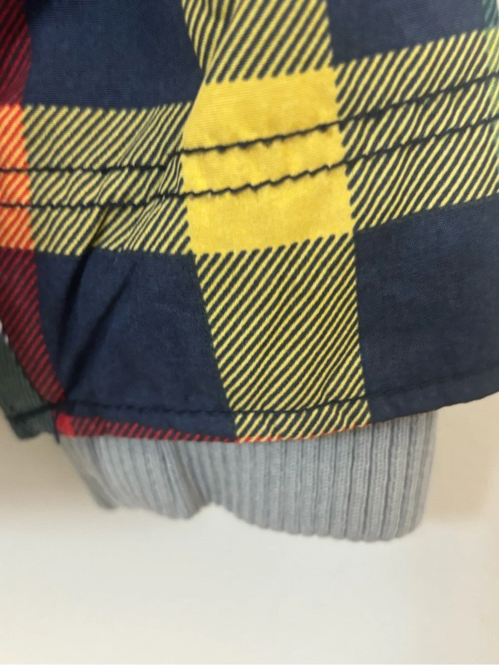 Mini Boden Multicolor Plaid Hooded Jacket Size 3-4 Fall Winter Coat Boys Girls